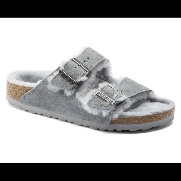 Birkenstock Shoes - Birkenstock Arizona Suede leather-gray